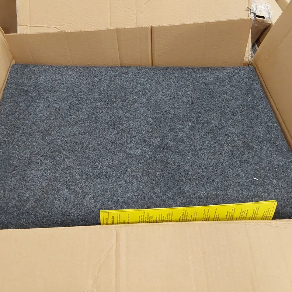 BOXED GARAGE FLOOR MATS // SIZE UNSPECIFIED (1 BOX)