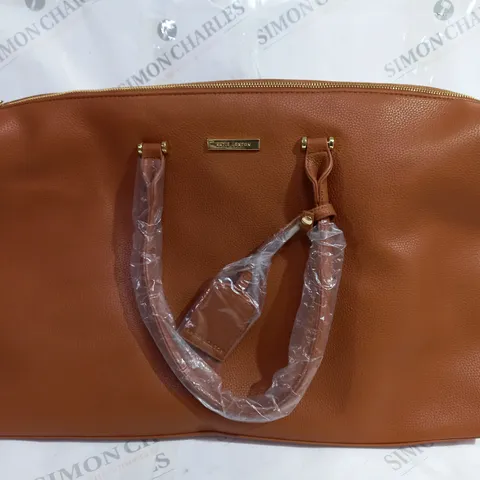 KATIE LOXTON BROWN FAUX LEATHER HEAVYWEIGHT BAG