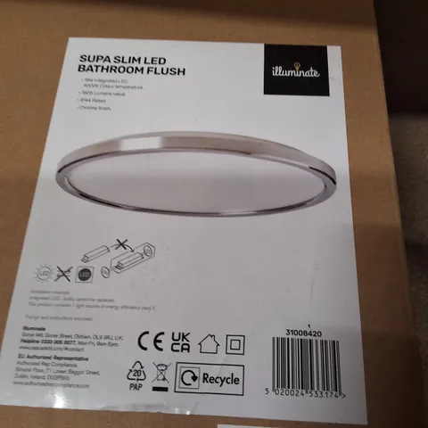 BOXED SUPA SLIM LED BATHROOM FLUSH CEILING LIGHT