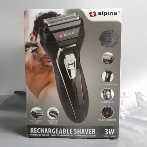 SEALED ALPHINA RECHARGABLE SHAVER 3W