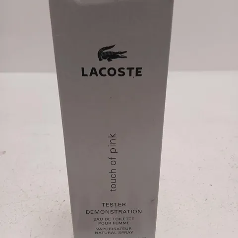 BOXED LACOSTE TOUCH OF PINK EAU DE TOILETTE 90ML