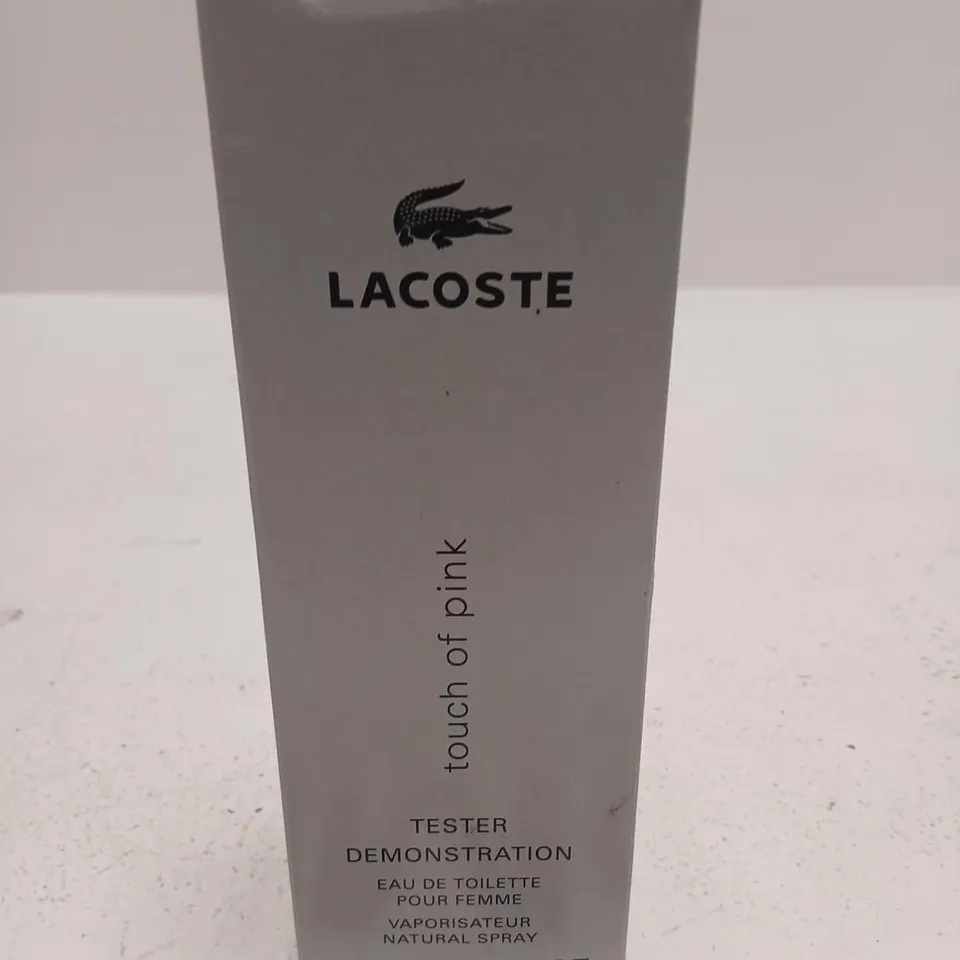 BOXED LACOSTE TOUCH OF PINK EAU DE TOILETTE 90ML