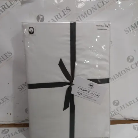 THE LONDON COMPANY 800 THREAT COUNT FINE COMBED COTTON FITTED SHEET KING