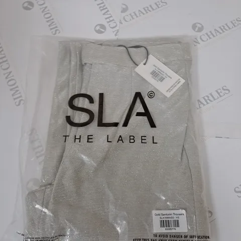 SLA THE LABLE GOLD SANTORINI TROUSERS SIZE XS