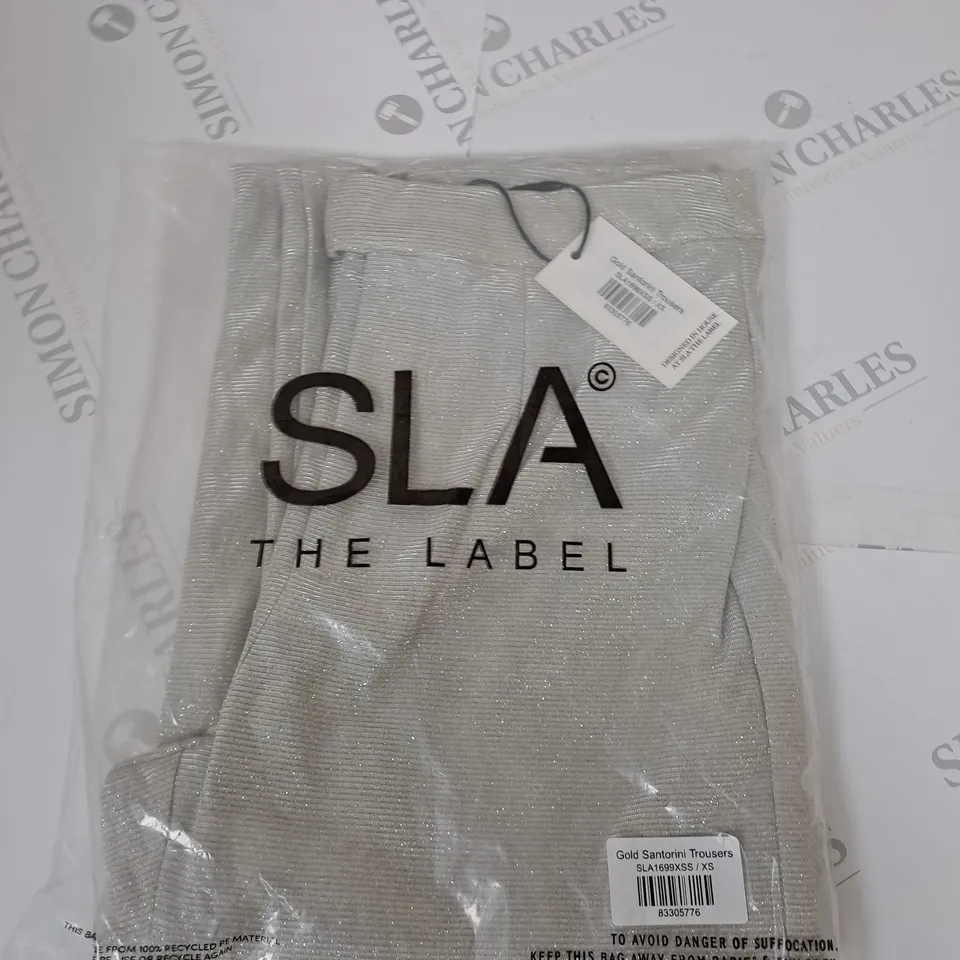 SLA THE LABLE GOLD SANTORINI TROUSERS SIZE XS
