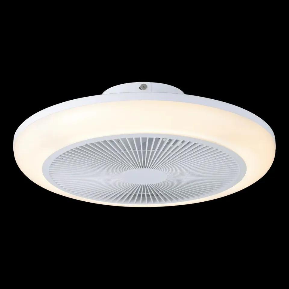 BOXED EGLO LIGHTS MIT CEILING FAN LIGHT LED WHITE, REMOTE CONTROL