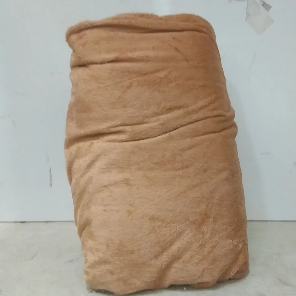 SUPER POLAR FLEECE HEATED BLANKET ( NATURAL ) 