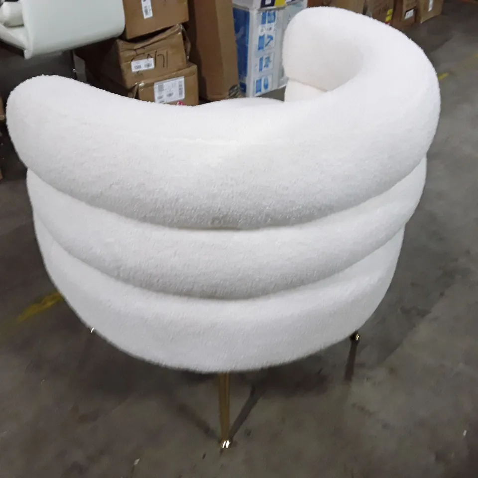 TEDDY HAIR SOFA - WHITE