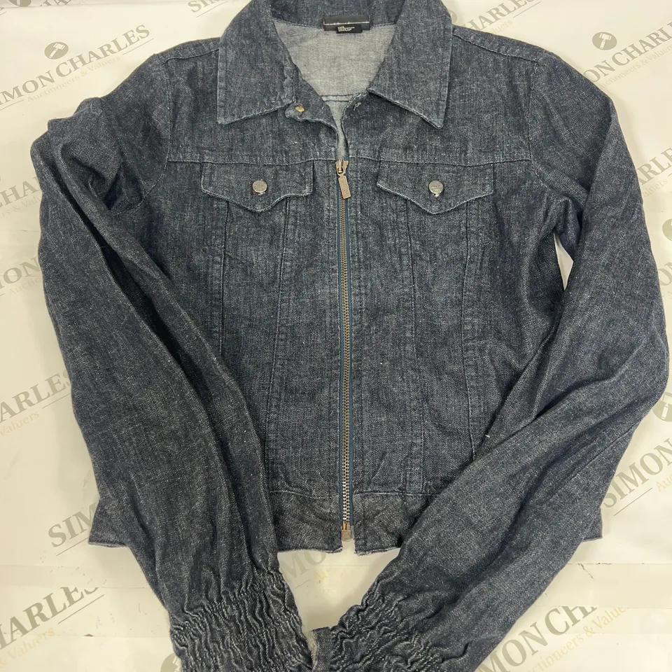 DIESEL ZIP THROUGH DENIM JACKET IN BLUE SIZE MEDIUM