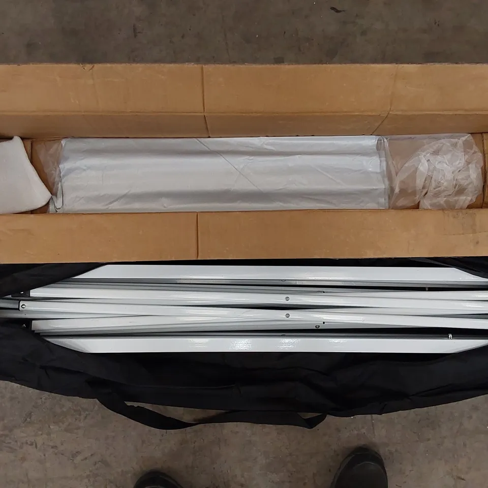 BOXED GAZEBO CANOPY - WHITE // SIZE UNSPECIFIED (1 BOX)