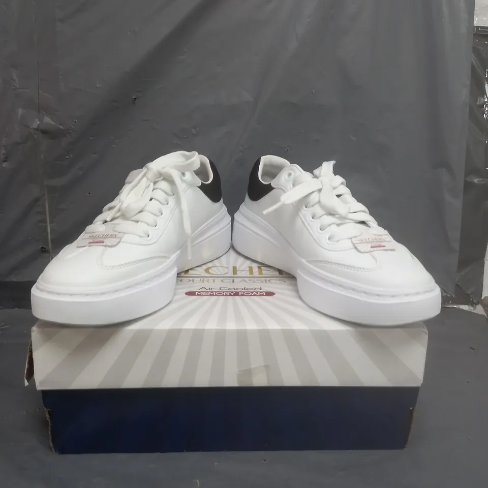 SKECHERS COURT CLASSICS TRAINERS WHITE SIZE 4