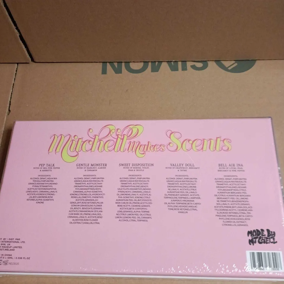 SEALED MITCHELL MAKES SCENTS DISCOVERY SET – 5 X 10ML FRAGRANCES