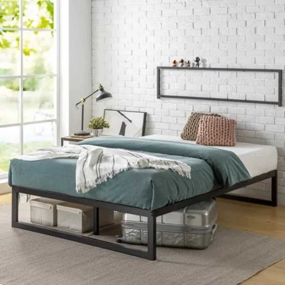 BOXED DESOTO QUICK LOCK STEEL BED FRAME // SIZE: UNSPECIFIED (1 BOX)