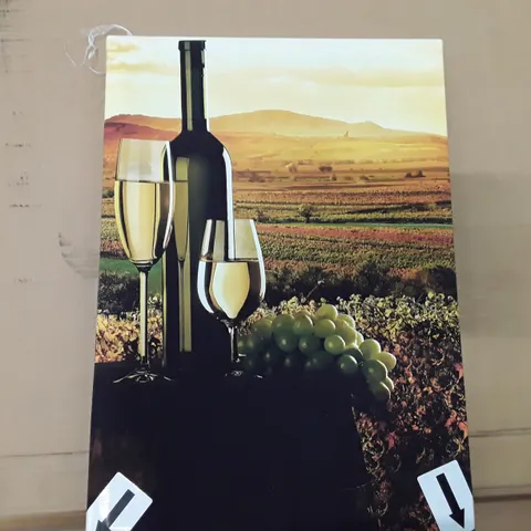 WINE REGION KITCHEN WRAPPED CANVAS PRINT 