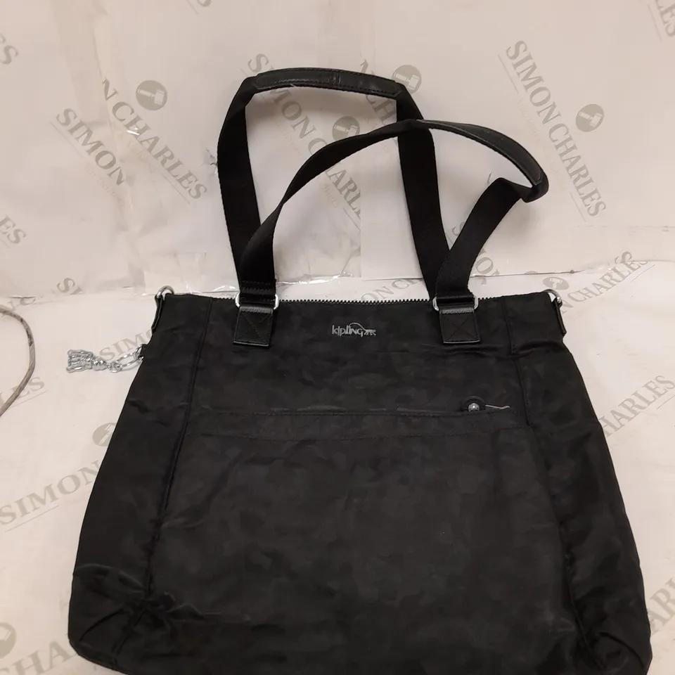 KIPLING ORTOLI PREMIUM 2 IN 1 BAG IN - GEO BLACK