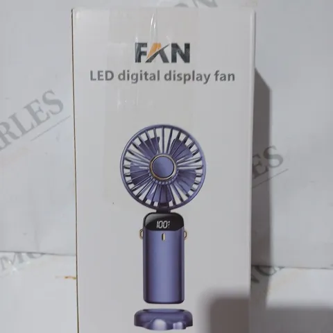 BOXED FAN LED DIGITAL DISPLAY FAN IN PINK