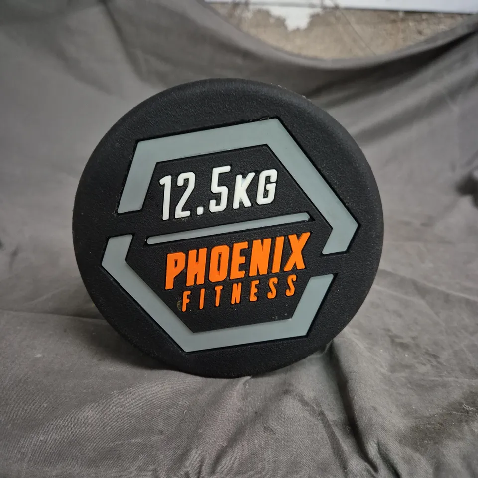 PHOENIX FITNESS DUMBBELL WITH 2 X 12.5 KG PLATES (25 KG TOTAL)