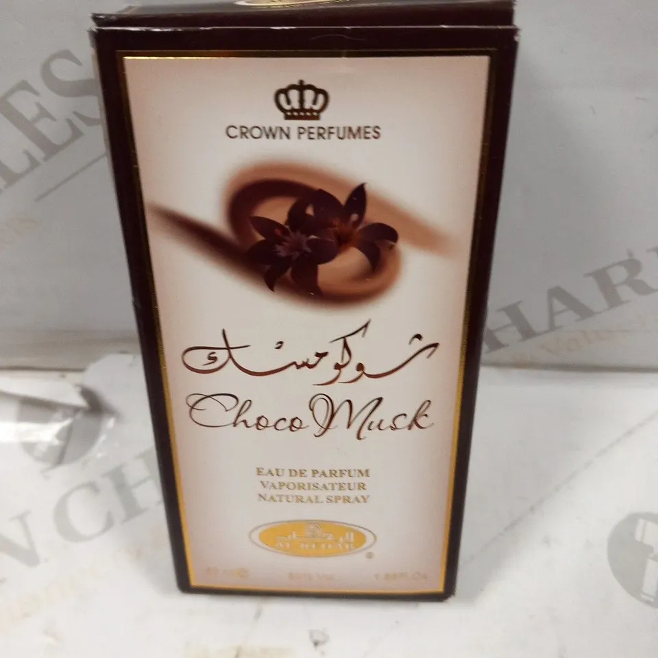 BOXED CROWN PERFUMES CHOCO MUSK EAU DE PARFUM 50ML
