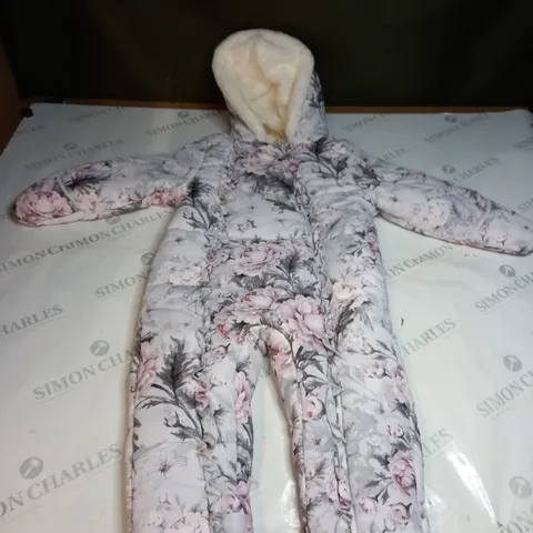 DOLLY WEAR FLORAL PATTERN SNOWSUIT SIZE 2-3 YEARS