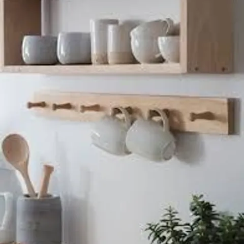 BOXED HAMBLEDON 6 PEG RAIL NATURAL RAW OAK 