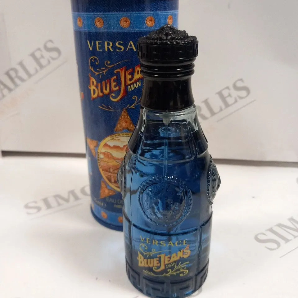 BOXED VERSACE BLUE JEANS EAU DE TOILETTE SPRAY 75ML