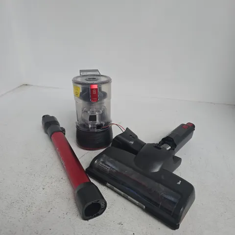 HANDHELD VACUUM CLEANER WITH MOTORISED BRUSH HEAD (UK POWER ADAPTOR) – RED WAND