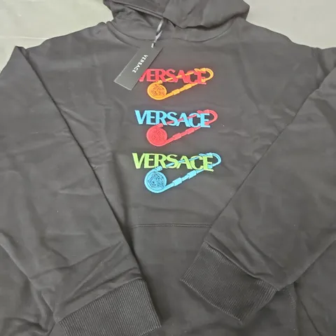 VERSACE BLACK HOODIE - SIZE USPECIFIED