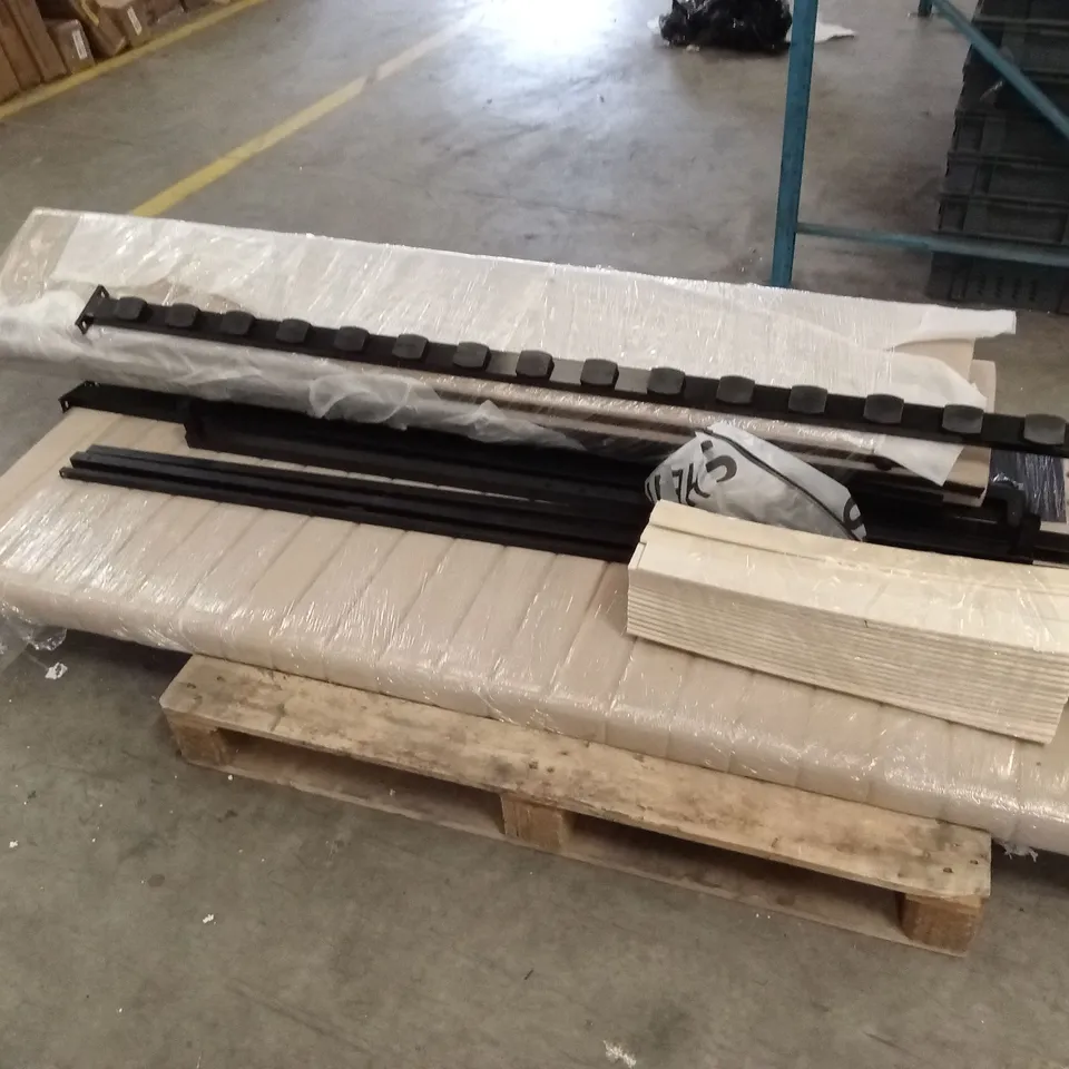 DESIGNER UPHOLSTERED BED FRAME // SIZE UNSPECIFIED 