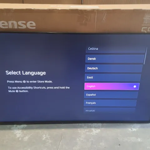 BOXED HISENSE 55" S7 4K CANVAS TV- 55S7NQTUK