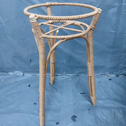 TALL POLY RATTAN PLANTER STAND