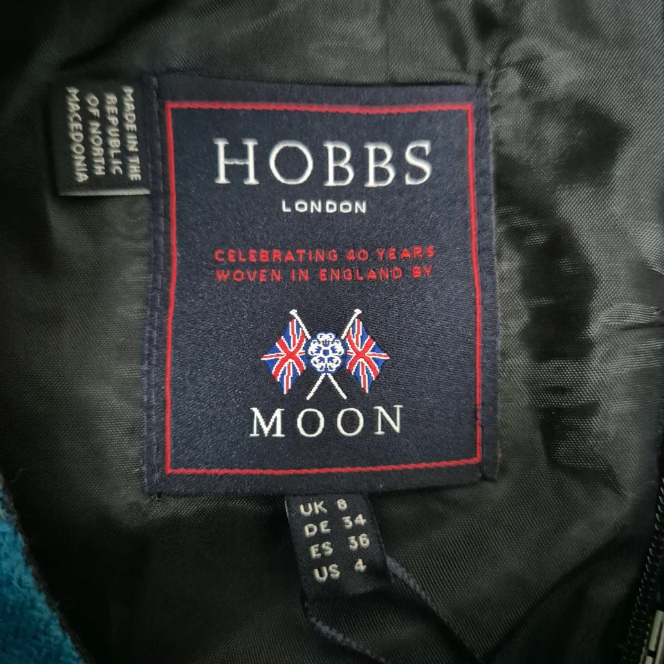 Hobbs Amaris Dress – Green Multi, UK 8 (US 4)