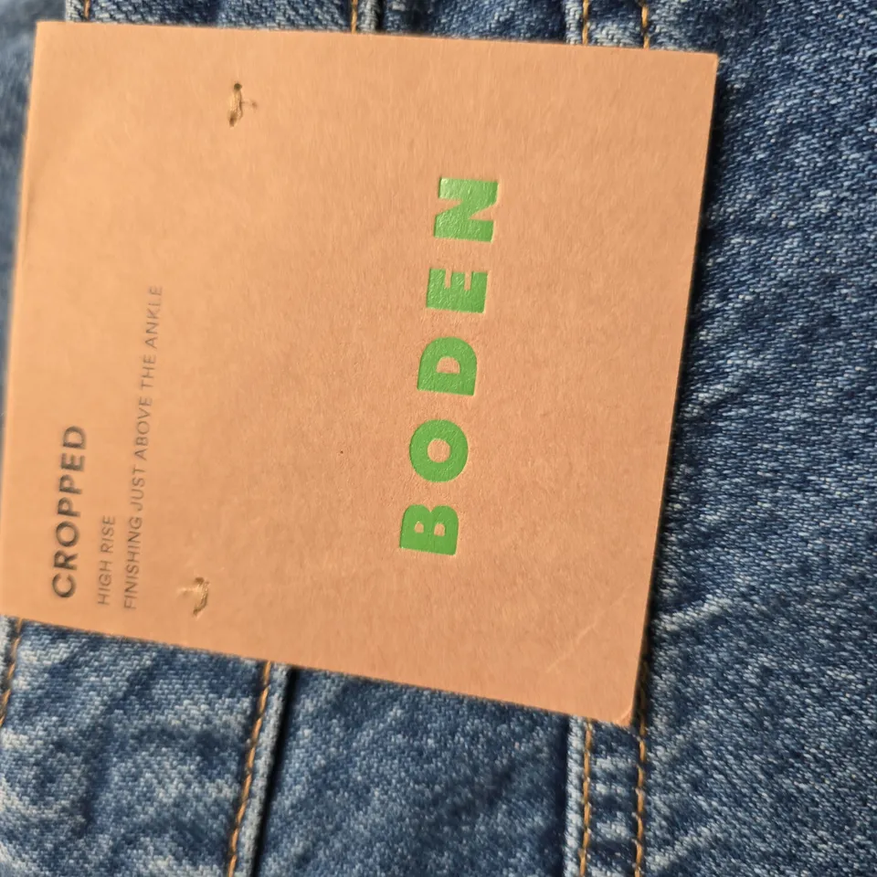 BODEN CROPPED DENIM JEANS – WOMEN'S BLUE JEANS-SIZE UNSPECIFIED