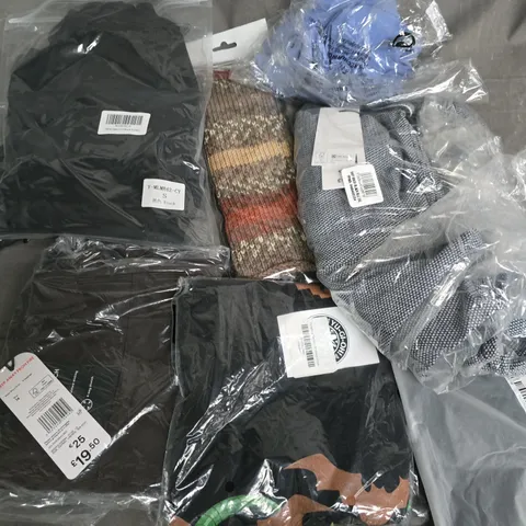 APPROXIMATELY 30 ASSORTED CLOTHING ITEMS IN VARIOUS SIZES, STYLES & COLOURS TO INCLUDE BRANDS SUCH AS F&F, RIVER ISLAND, YU-GI-OH ETC - COLLECTION ONLY