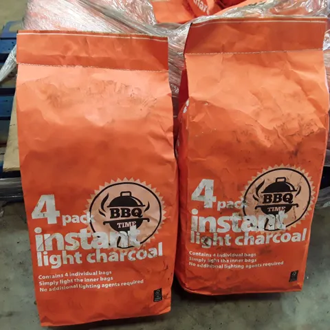 PALLET OF 15 BAGS OF 4-PACK INSTANT LIGHT CHARCOAL