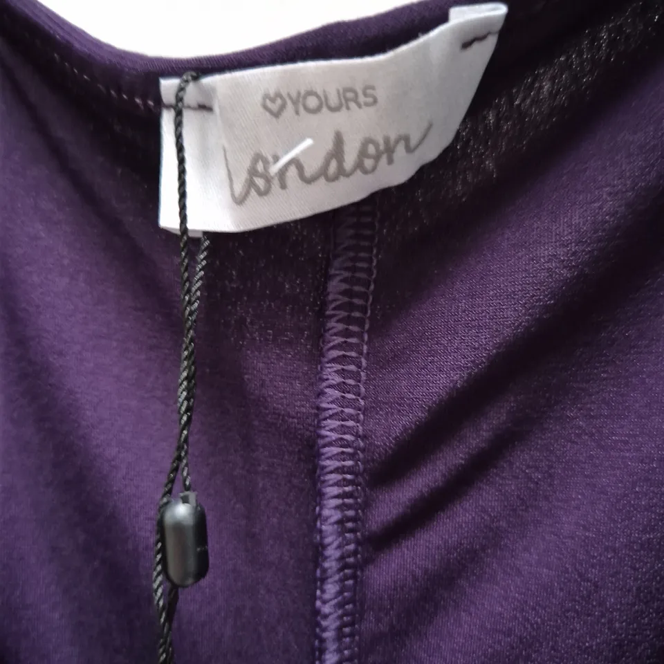 YOURS London Purple Wrap Dress – UK 24 (EU 52 US 20)