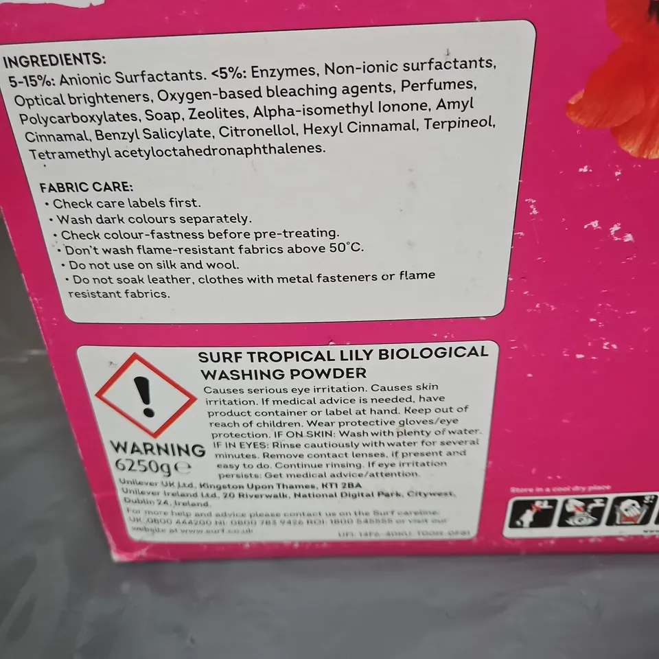 SURF TROPICAL LILY BIOLOGICAL WASHING POWDER – XXL MEGA PACK