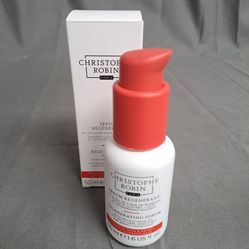 CHRISTOPHE ROBIN RITUEL RÉGÉNÉRANT REGENERATING SERUM WITH PRICKLY PEAR OIL DRY & DAMAGED HAIR 50ML