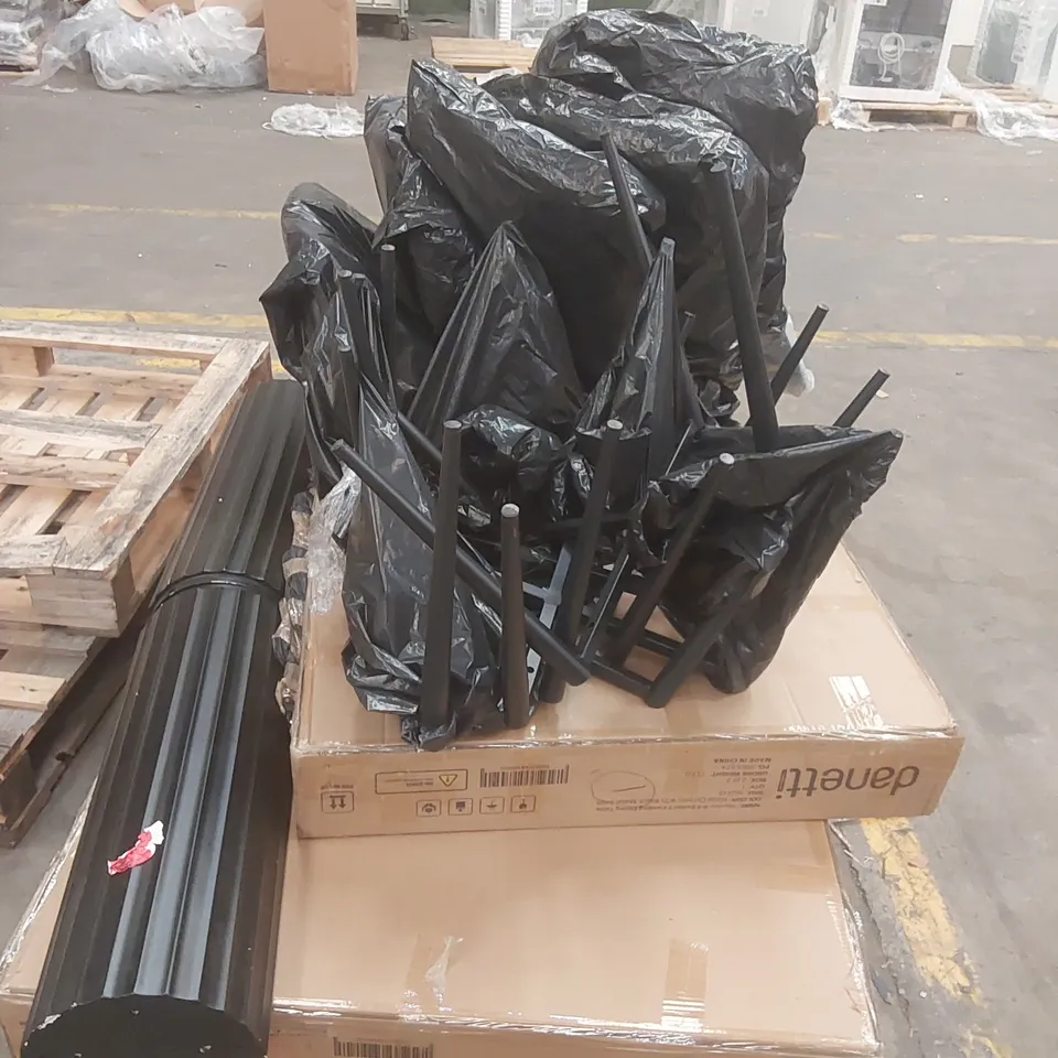 PALLET CONTAINING A LARGE QUANTITY OF ASSORTED DANETTI FURNITURE PARTS