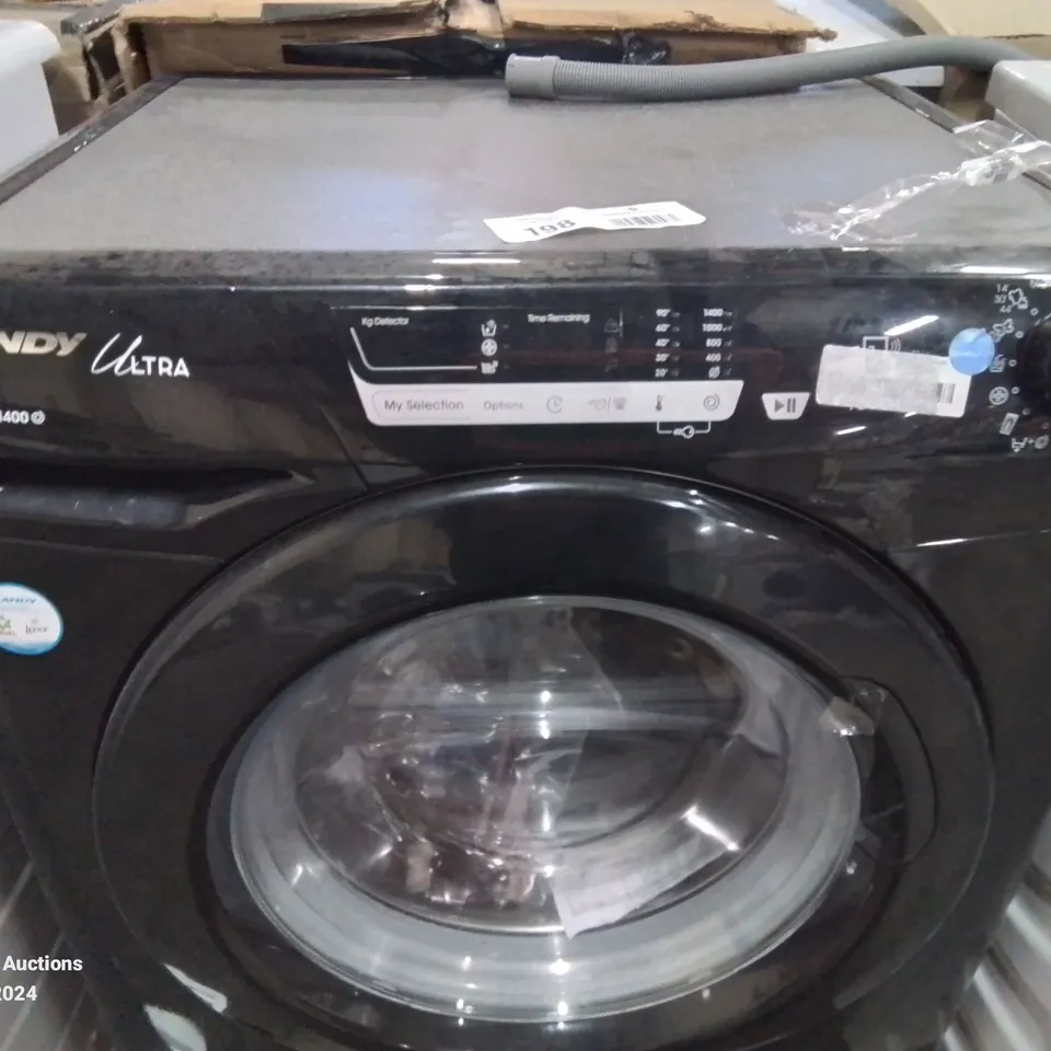 CANDY CS148TWBB4/1-80 8KG FREESTANDING WASHING MACHINE WITH 1400 RPM - BLACK - B RATED [ENERGY CLASS B]