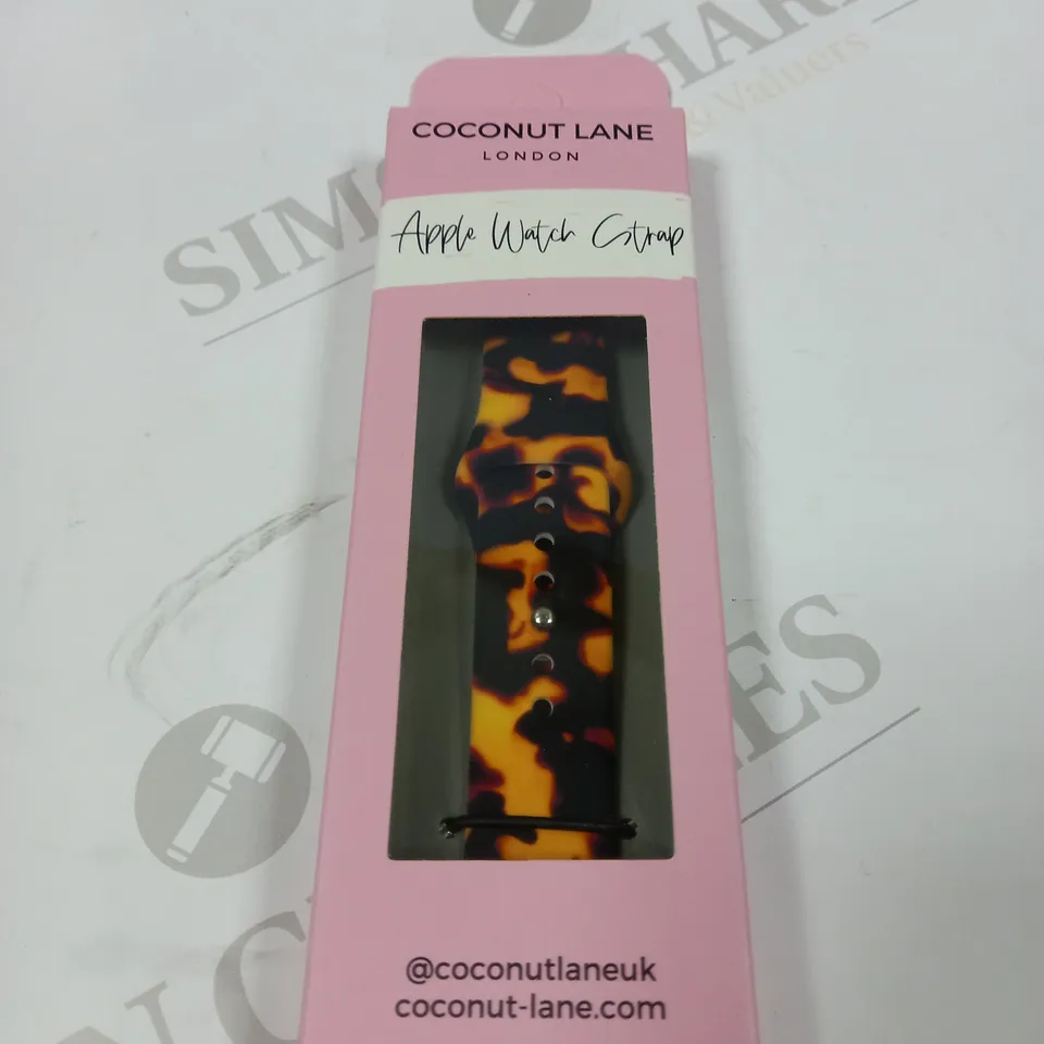 COCONUT LANE LONDON CHIC TORTOISESHELL PRINT APPLE WATCH STRAP