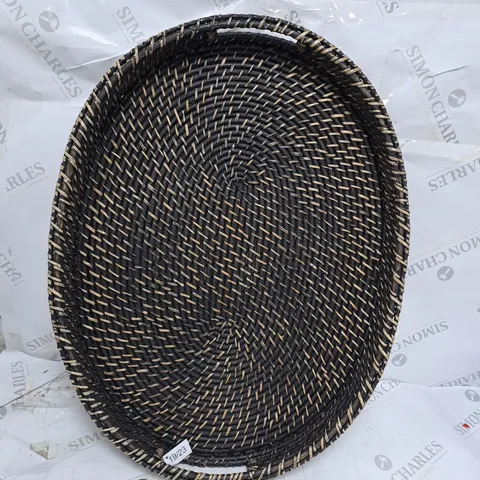VERY HOME RATTAN OVAL TRAY