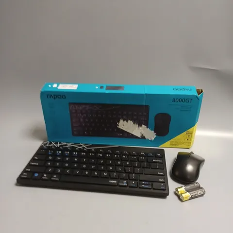 BOXED RAPOO 8000GT WIRELESS KEYBOARD & MOUSE