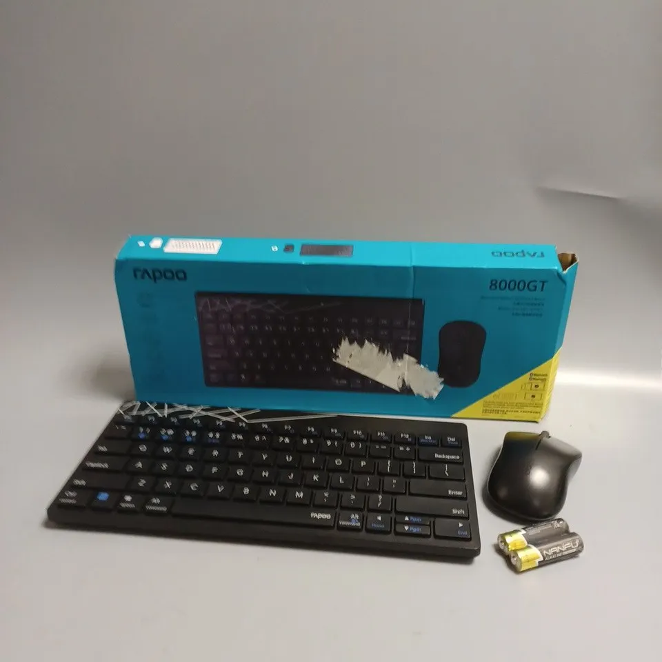 BOXED RAPOO 8000GT WIRELESS KEYBOARD & MOUSE 