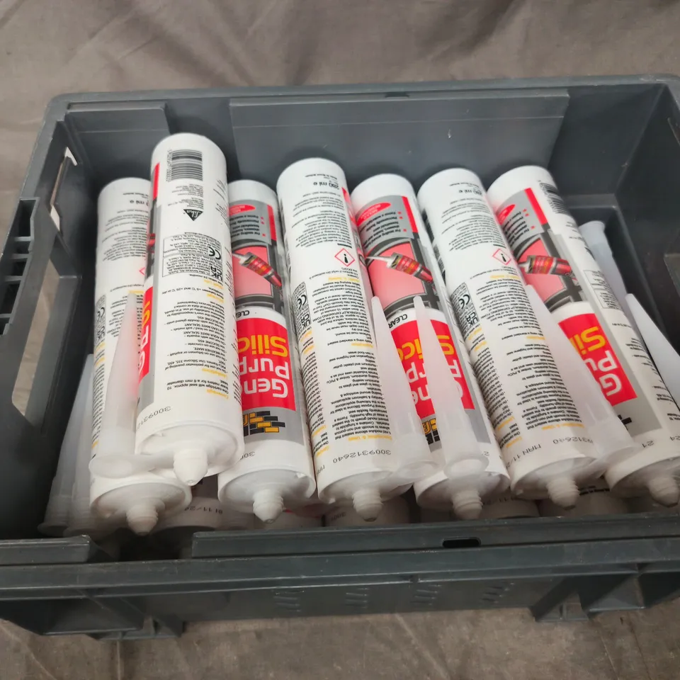 APPROXIMATELY 15 ASSORTED GENERAL PURPOSE SILICONE 