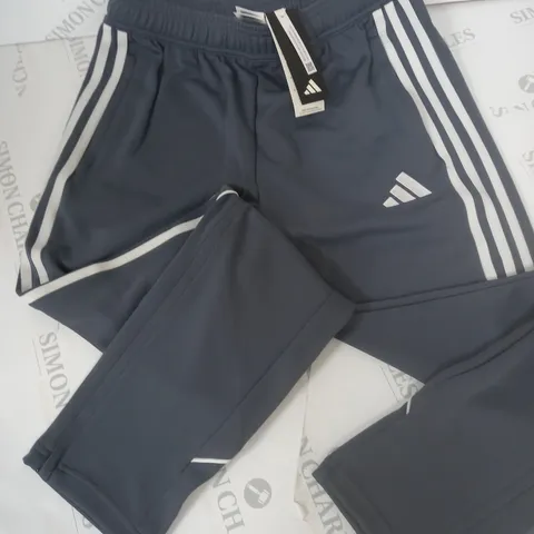 ADIDAS GREY TRACK PANTS - UK 13/14