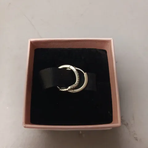 PANDORA SILVER HOOP EARRINGS 
