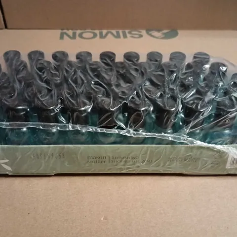 APPROXIMATELY 20 MASON & MILLER TRAVEL SIZE SHOWER GELS 20ML EACH