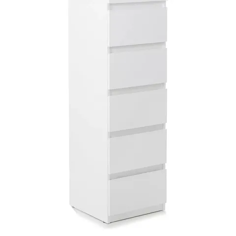 LISSON 5 DRAWER NARROW CHEST - COLLECTION ONLY