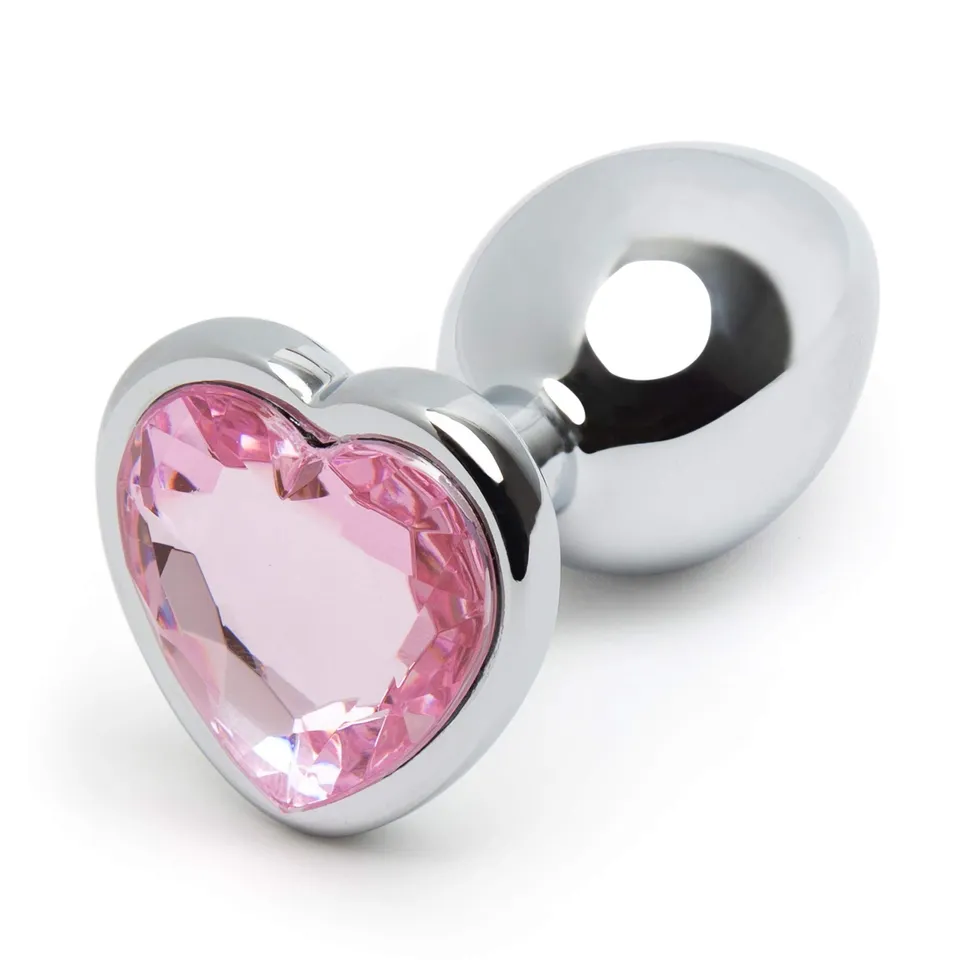 BOXED LOVE HONEY SECRET SHINE JEWELLED HEART METAL BUTT PLUG LARGE