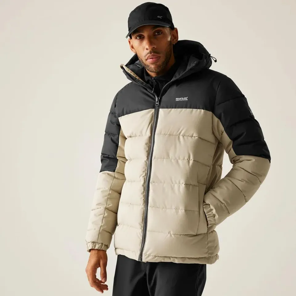 REGATTA ALDTHORN PADDED JACKET  ABBEYSTONE/ASH LARGE 